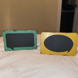 Decorative chalkboard photo clips